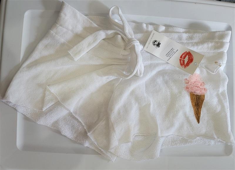 NWT Wildfox Sm Breakfast Shorts Strawberry Ice Cream 110817