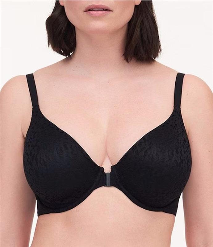 NWOT Chantelle 34C Norah Chic Front Close 13f6 Black 110830