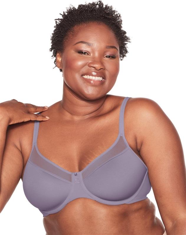 NWT Bali 36D 1 Smooth U Light Convertible Full-Coverage Bra 3439 Purple 110844