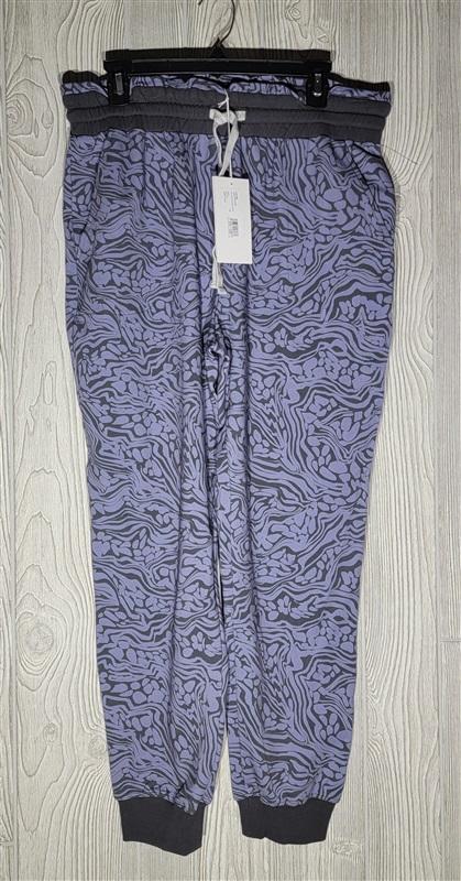 NWT Calme M High Rise Updated Joggers Blue Gray 110866