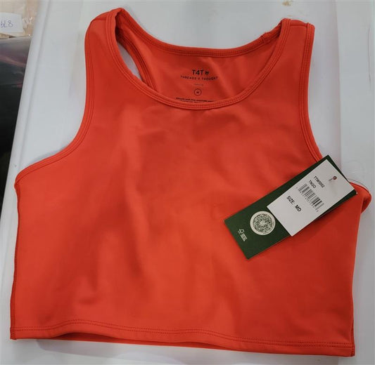 NWT Threads 4 Thought M Racerback Sports Bra Tango 110944