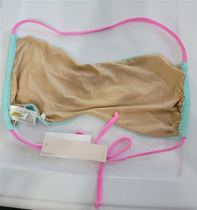 NWOT Sports Illustrated 14 Minimalist Bandeau Bikini Swim Top 110995