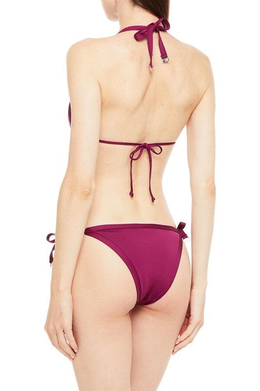 NWOT Seafolly BRAZILIAN 12 USA TIE-SIDE BIKINI BOTTOM Purple 111063