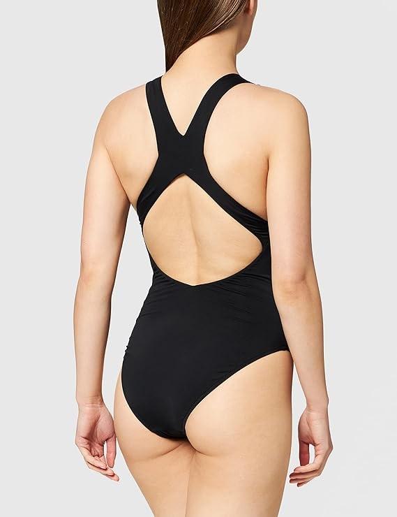 NWOT Seafolly Active Action SZ 8 USA Black High-Neck One-Piece Swimsuit 111117