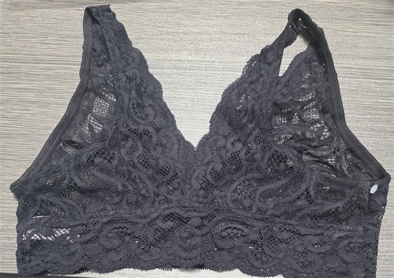 NWOT Lily of France M Sensational Lace Bralette Black 111127