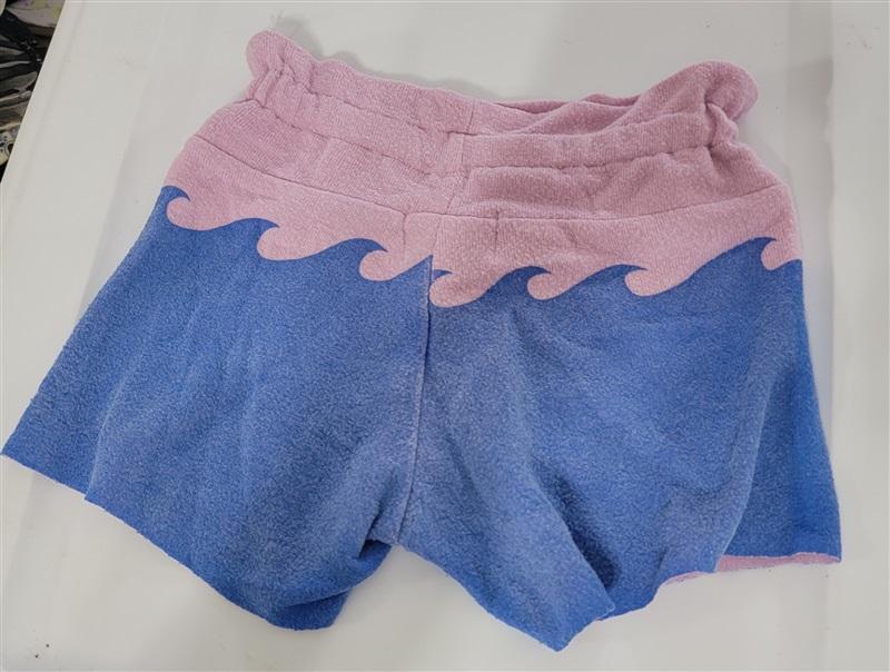 NWOT Wildfox Kids 5 Surf Wave Shorts Pink Blue 111130