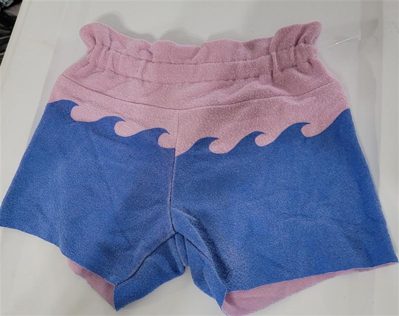 NWOT Wildfox Kids 6 Surf Wave Shorts Pink Blue 111131