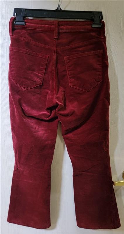 NWOTD l’agence Solana Velvet Flare Pants high rise cropped ankle Jeans 111136