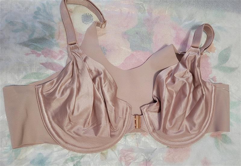 NWOT Soma 34B Vanishing 360 Unlined Perfect Coverage Front Close Bra Pink 111191