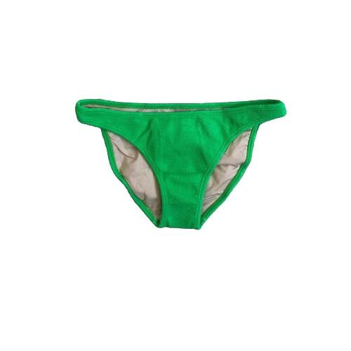 NWT PIlyq Kiwi Reef S Green Textured High Cut Teeny Bikini Swim Bottom #111234