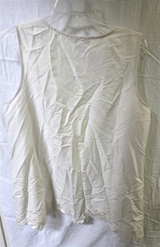 NWOT Coldwater Creek PM Lacy Long Matte/Shine Shell Ivory 111336