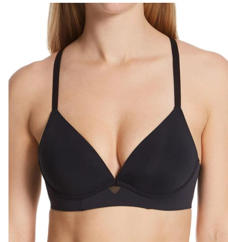 NWOT Maidenform 38D DM2301 One Fabulous Fit 2.0 Wireless Bra Black 111345