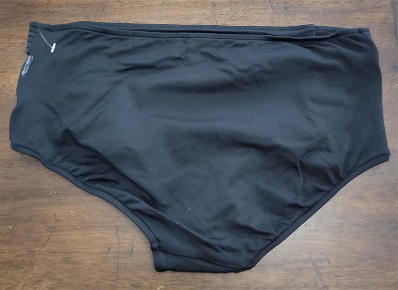 NWOT Seafolly Blue SZ 4 USA Quilted High-Waisted Bikini Swim Bottom 111347