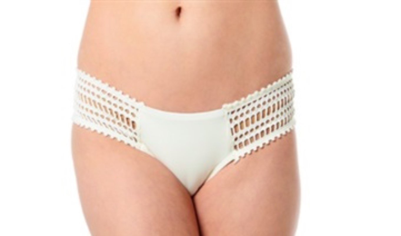 NWOT Robin Piccone SOPHIA L SIDE TAB CROCHET BIKINI SWIM BOTTOM 111361