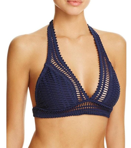 NWT Robin Piccone Sophia 8 Crochet High-Neck 1PC Swimsuit 110561