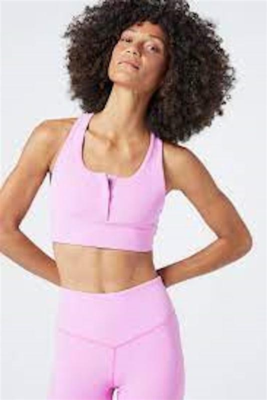 NWT L*Space XL Ribbed Underdog Tank Sports Bra Mauve Purple 111430