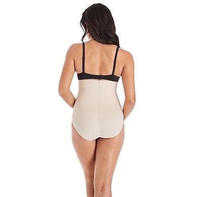 NWT Maidenform XL Shapewear Firm Control High-Waist Brief 1854 Beige 111432
