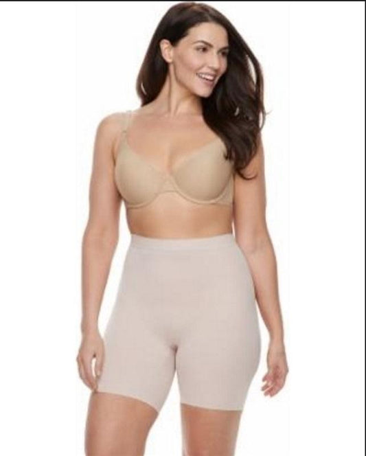 NEW RED HOT SPANX M Primers Mid-Thigh Slimmer 10162R Beige 111484