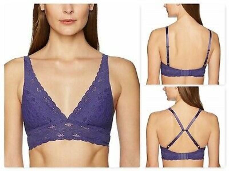 NWOTD Wacoal 32 Halo Lace Soft Cup Bra 811205 Purple 111486