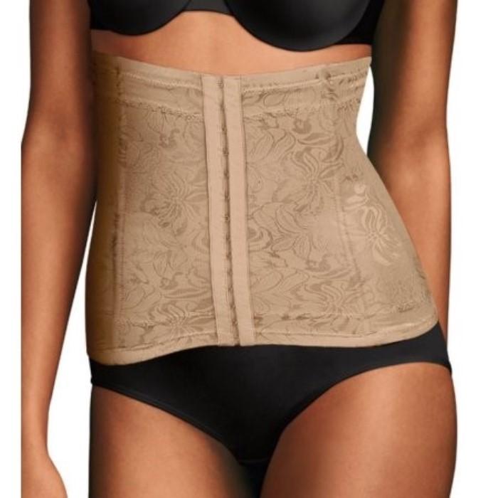 NWOT Flexees L Instant Slimmer Long Torso Waist Nipper 6868 Beige 111495