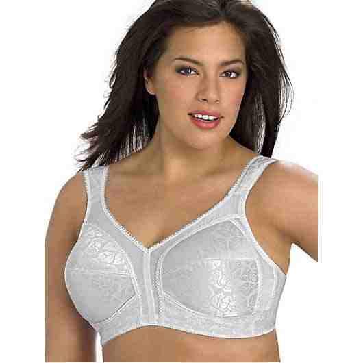 NWOT Playtex 18 Hour 34D Original Comfort Strap Wirefree Bra 4693 White 111543