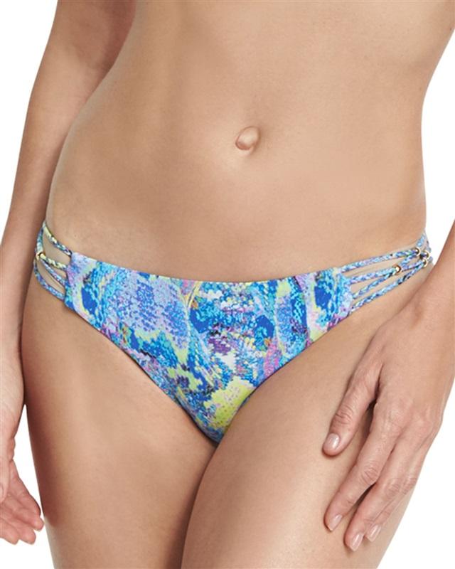 NWOT Pilyq Mamba Snake S Strappy Braided Cheeky Bikini Swim Bottoms 111672