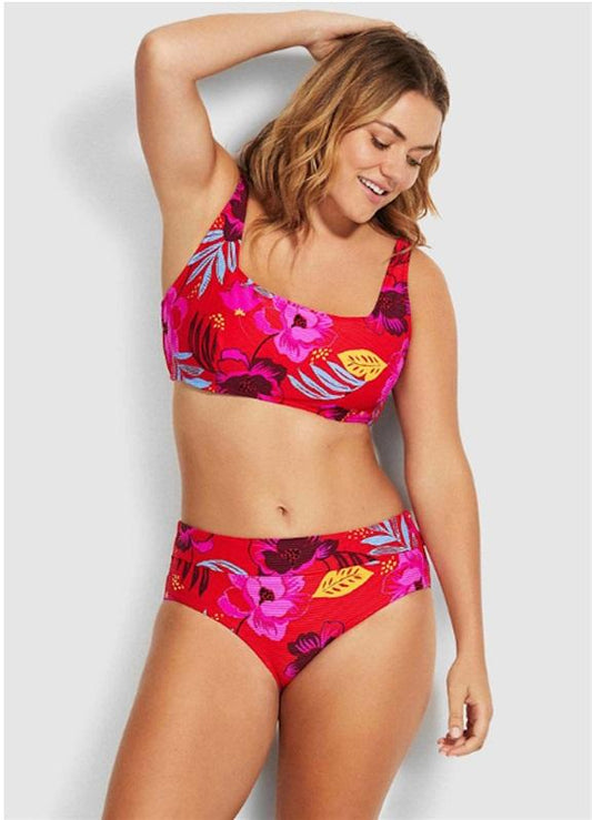 NWOT Seafolly 10 USA On Vacation DD Tank Bikini Top Red 111677