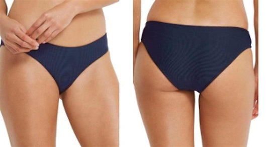 NWOT Miléa 14 Mini Rib Hipster Bikini Brief Blue Ink 111684