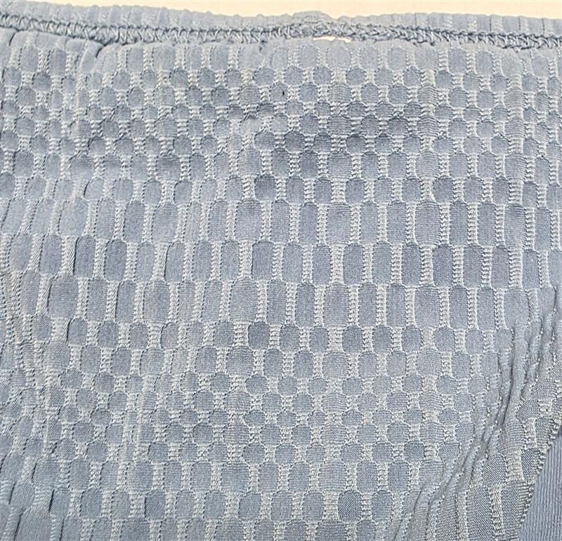 NWT Robin Piccone Perla M Textured Bikini Swim Bottom Blue 111698