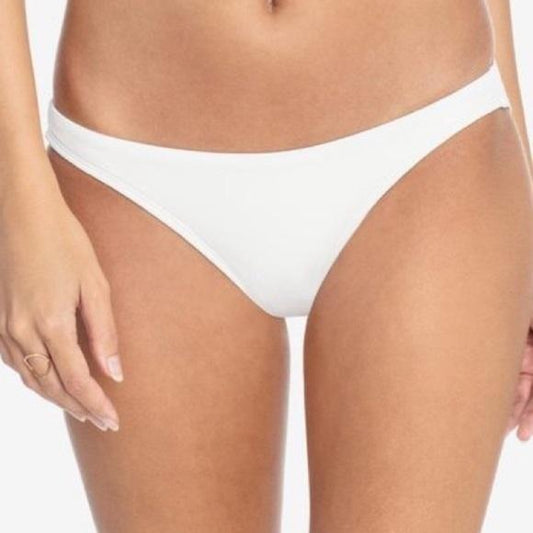 NWT Robin Piccone Ava M Cream Solid Bikini Swim Bottom 111703