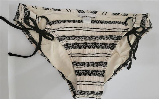 NWOT Robin Piccone Danielle S Side-Tie Chevron Full Bikini Swim Bottom 111711