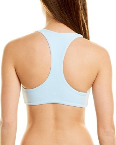 NWT L*Space M Dax Blue Wrap Tie Bikini Swim Top 111729