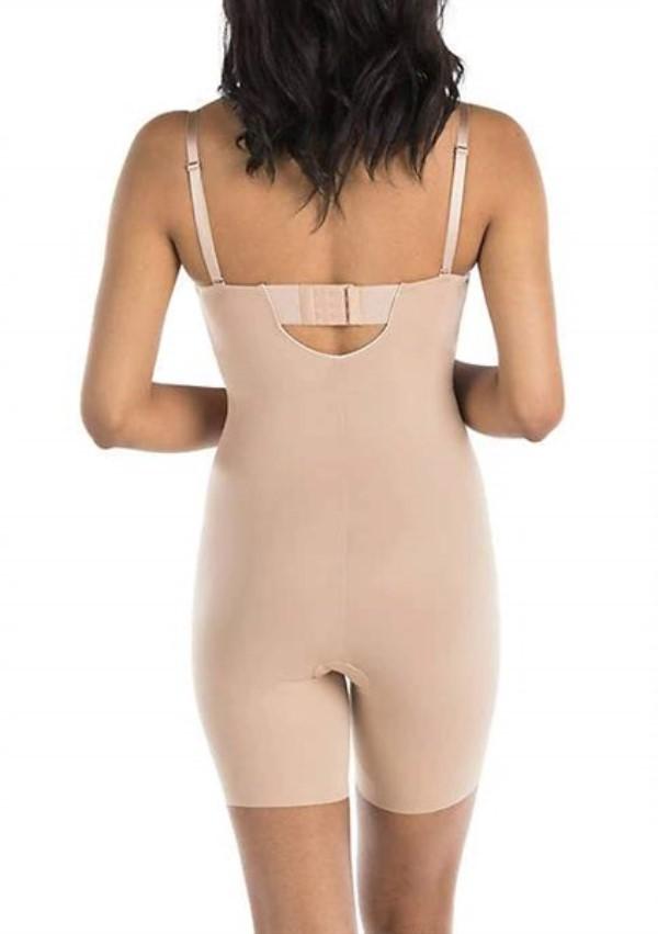 NWPT Assets SM Red Hot Spanx Convertible Cupped Mid-Thigh Bodysuit 10173R 111758