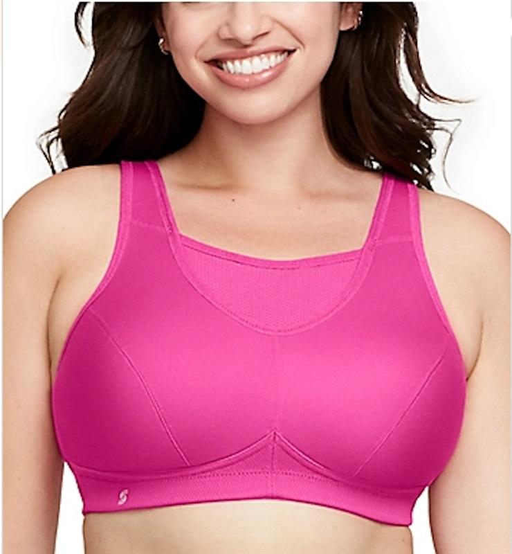 NWOT Glamorise 36C No Bounce Cami Sports Bra 1066 Pink 111853