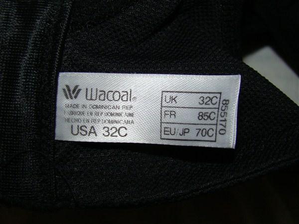 NWOT Wacoal 40G Black Sport Underwire 855170 Free Shipping 111899