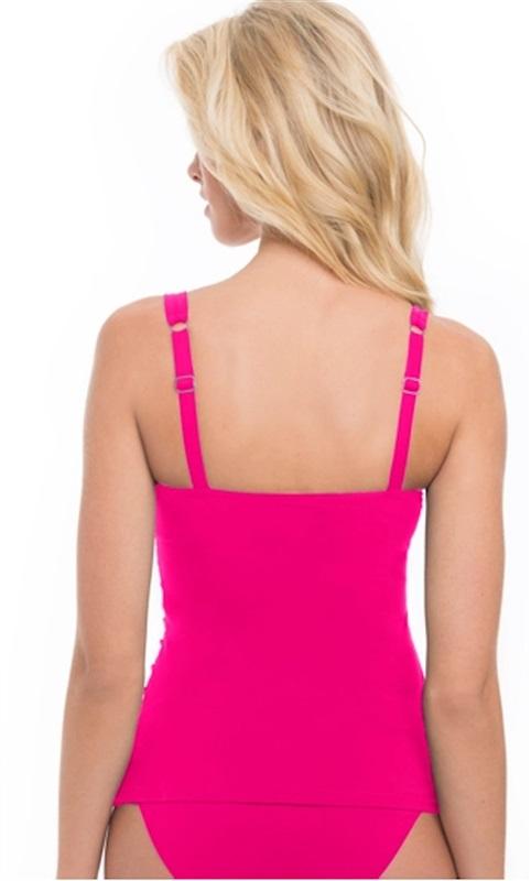 NWT Profile by Gottex 34D Origami Tankini Swimsuit Pink 111921