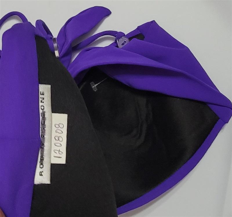 NWOT Robin Piccone M Lily Bandeau Bikini Swim Top Purple 112032