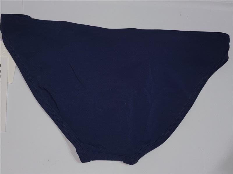 NWOT Robin Piccone L 100762 Gold Circles Bikini Bottom Blue 112035