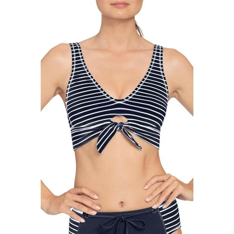 NWT Robin Piccone Sophia 8 Crochet High-Neck 1PC Swimsuit 110561