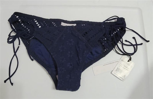 NWT Robin Piccone Sadie M Floral Side-Tie Stitch Full Bikini Swim Bottom 112048