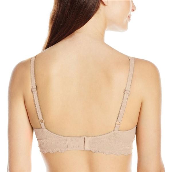 NWT Wacoal 34 The Insider Wire Free Lace Bra 852212 Beige 112136