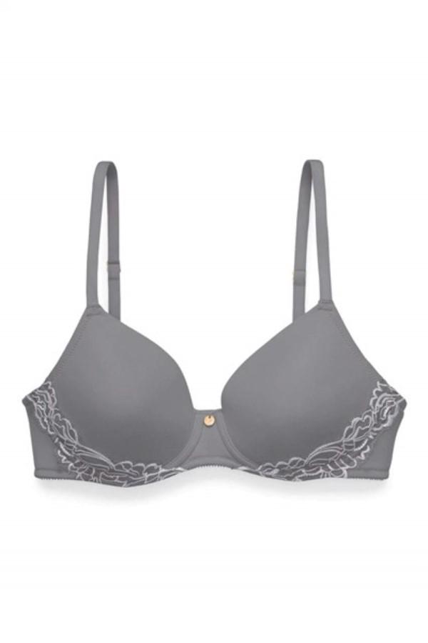 NWt Natori Dream Touch Bra 737082 Gray 34DD Wireless 112152