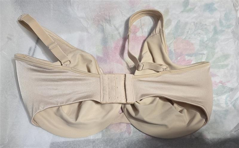 NWPT Lilyette 34D Keyhole Beige Underwire Minimizer 0904 Bra 112180