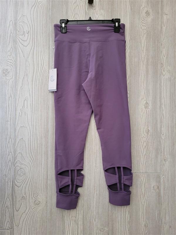 NWT Calme S ENDURANCE Cutout LEGGINGS Purple 112194