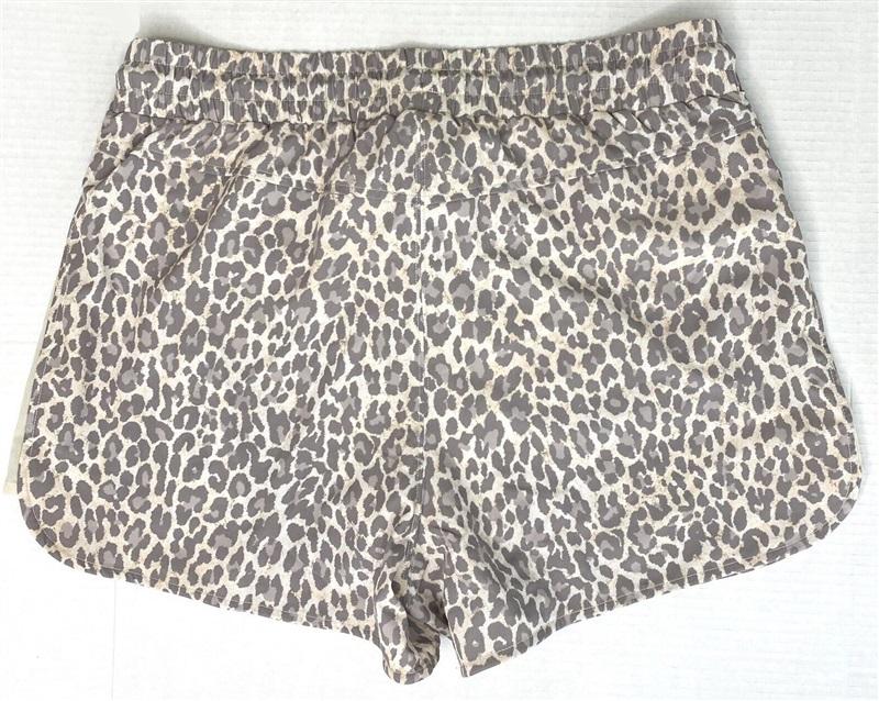 NWT Calme Johnny Was M Elastic Waist Shorts Cheetah