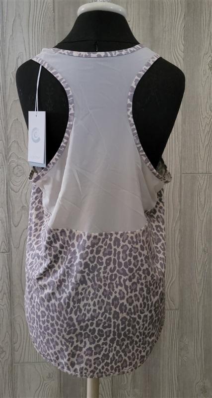 NWOT Calme m Effect Draped Racer Back Tank 110154