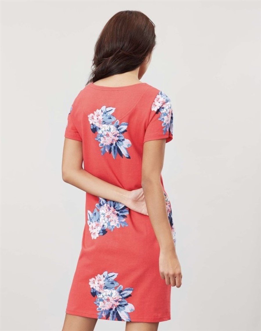 NWT Joules 6 Riviera Red Floral Print Dress 112220