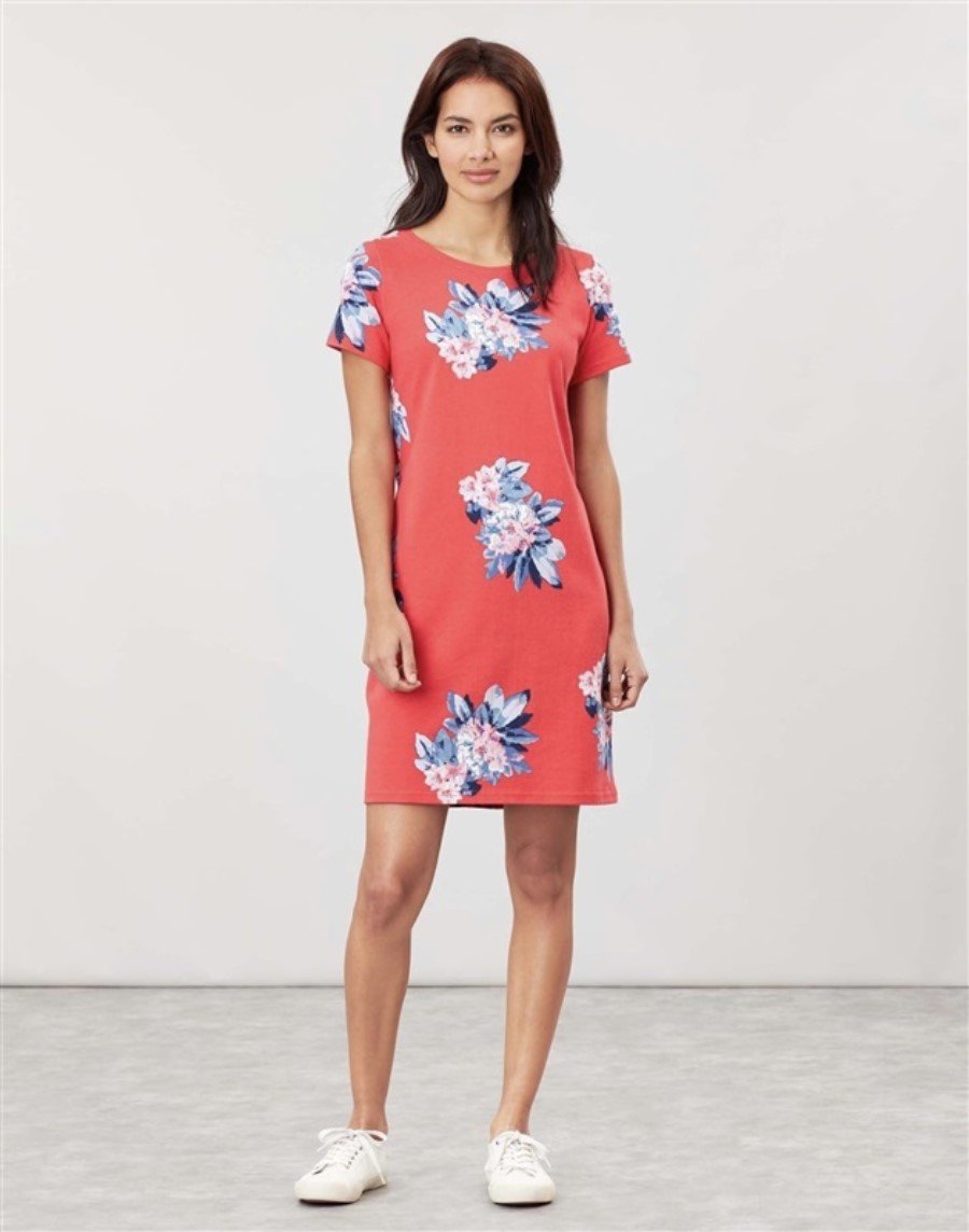 NWT Joules 6 Riviera Red Floral Print Dress 112220