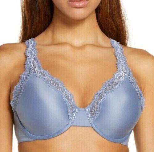 NWT Wacoal 32DD Softly Styled Underwire Bra 855301 Blue 112234