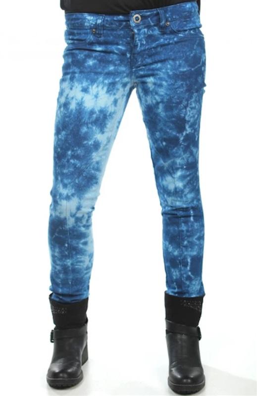 NWOT Volcom 26 Pistol Denim Tie Dye Leggings 112295